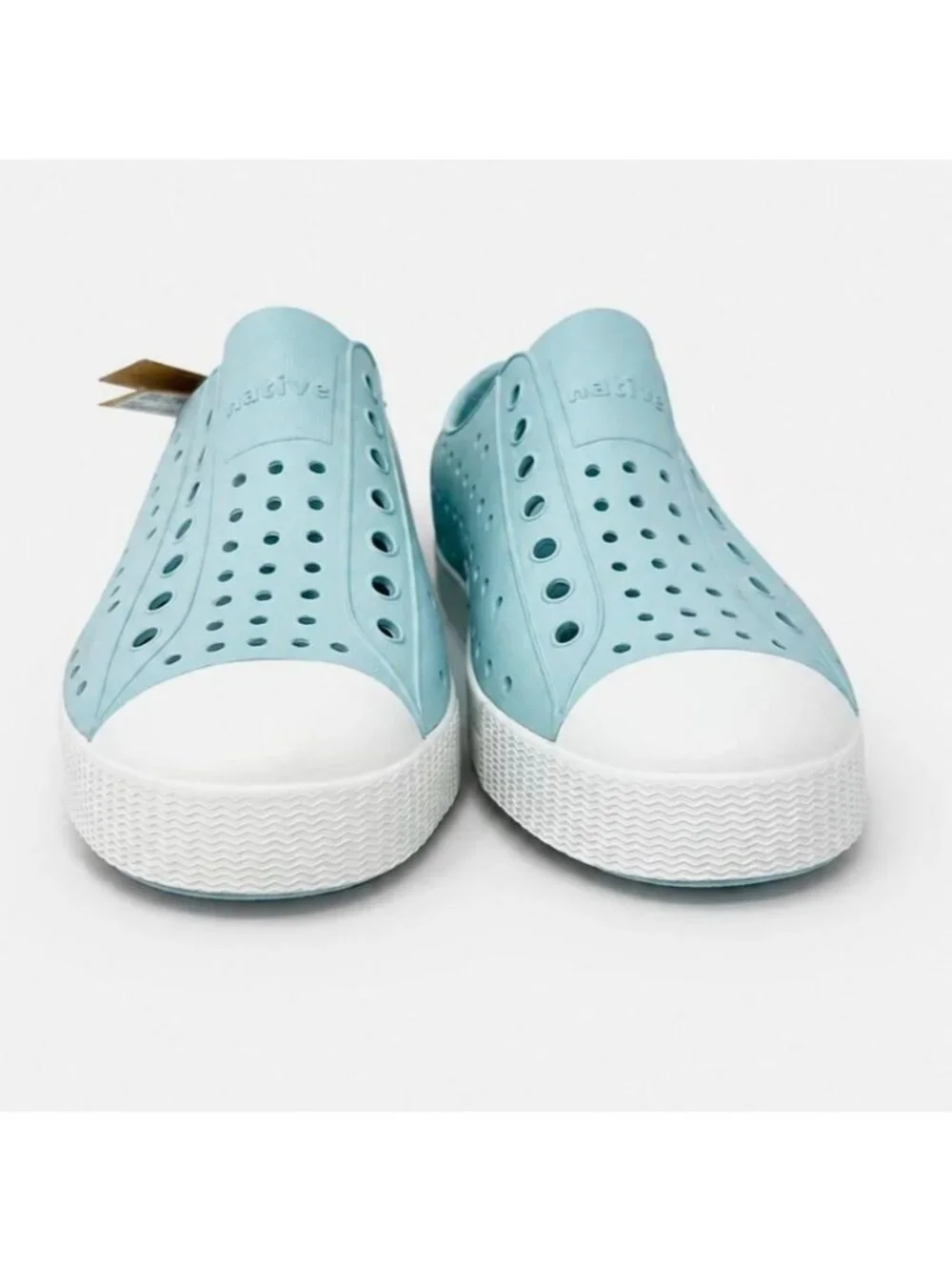 Native Jefferson Kids Slip-On Water Shoes Skip Blue Juniors J1 Lightweight EVA